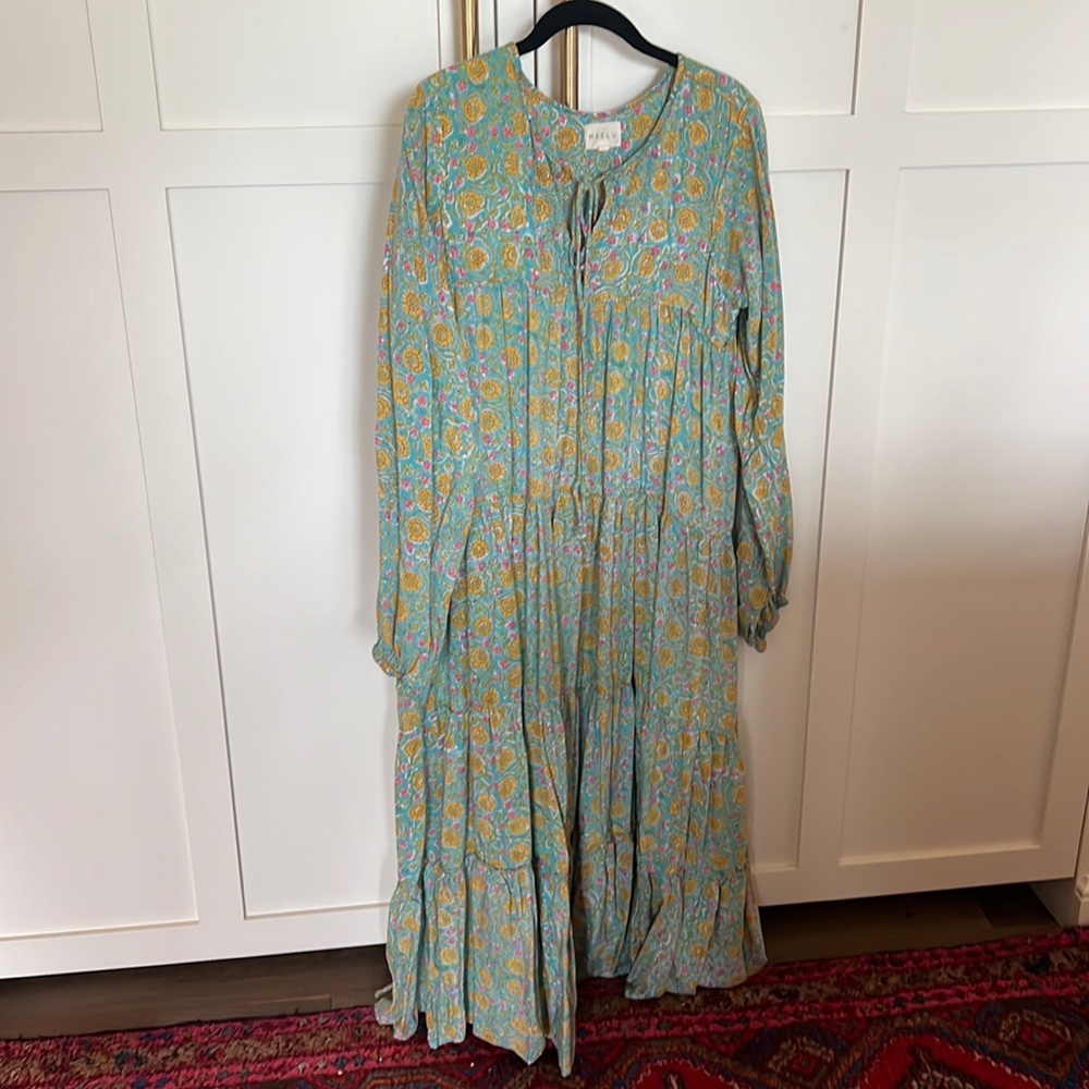 Maelu block print dress